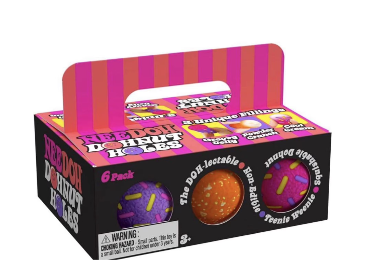 NeeDoh Dohnut Holes Small Stress Ball (6-Pack)