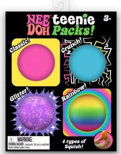NeeDoh Teenie Quad Squad 4 Pack
