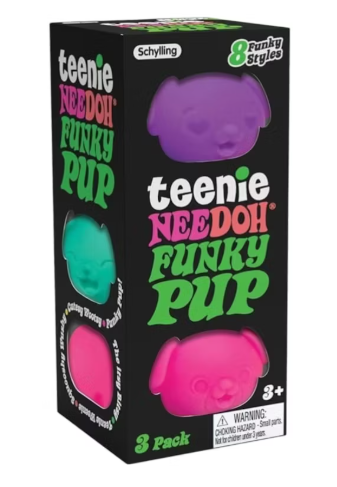 NeeDoh Teenie Funky Pup 3pack